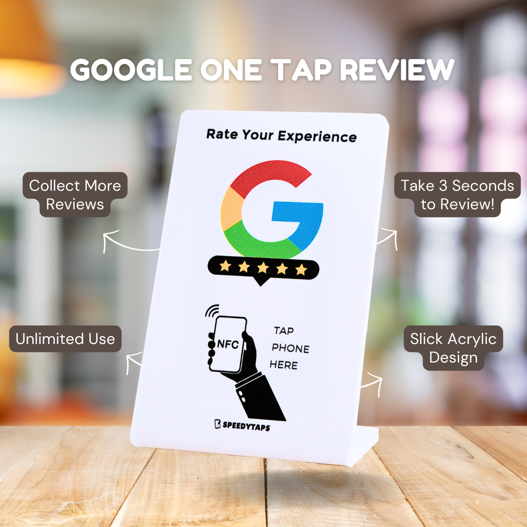 Google One Tap Review Stand (White)